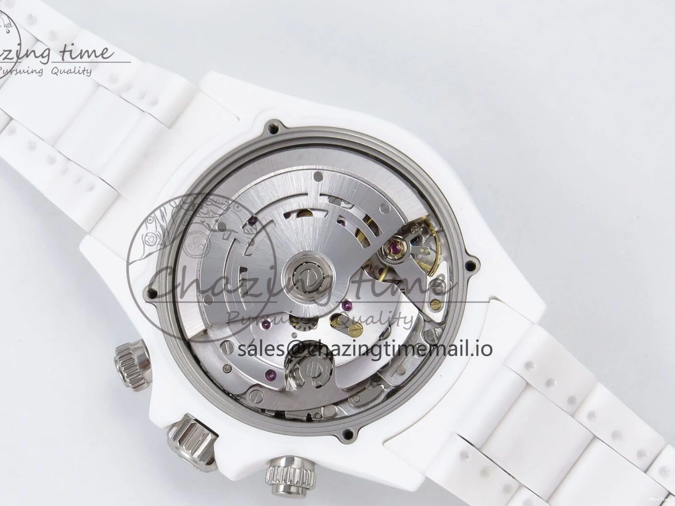 MiroTime 0319 Daytona AET White Ceramic Case and Bracelet Black Dial N6F Best Edition SA Seasonal 1195